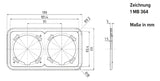 MENNEKES Rahmen 2f aws glz Kst Cepex 41424