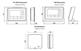 Honeywell Home Raumthermostat T4 verdrahtet mit Umschaltkontakt, weiß | T4H110A1023