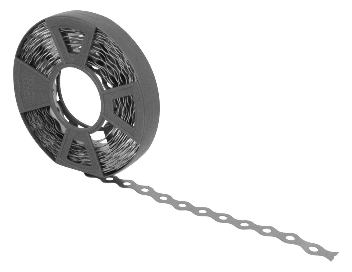 Walraven Montageband Edelstahl 1.4401 17x0,8 10m gewellt gleichm. Lochbild (7) | 0833017