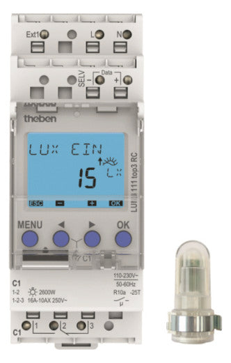 THEBEN Dämmerungsschalter REG 230V LUNA 111 top3 AL 2600W/AGL 2300VA/LL