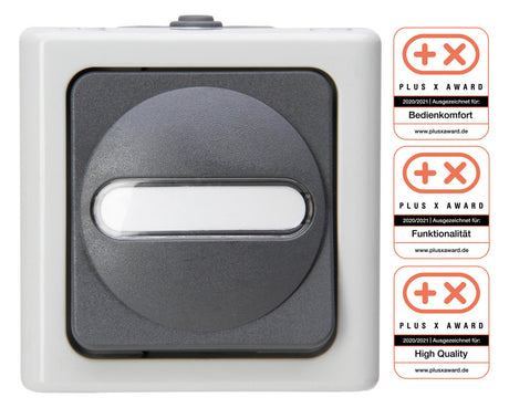 KOPP Wipptaster-Modul gr 1S AP IP44 BLUEELECTRIC 560856002 m.Bel