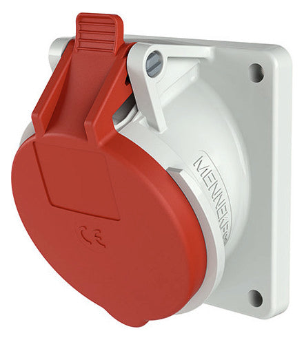 MENNEKES CEE-Anbausteckdose 4p 16A 6h 3048 400V/rt IP44 schraubl.Kl abgew Kst