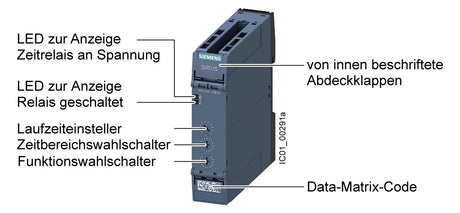 SIEMENS Zeitrelais 12-240V/AC 0.05s-100h 3RP2505-2AW30 ansprVerz rückfVerz