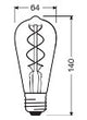 OSRAM LED-Lampe FM E27 4W 2000K go 300lm Vintage 1906 Edison 28 Filament 4W E kl