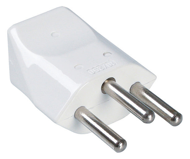 BACHMANN Schutzkontaktstecker 10A 250V 910.275 Kst IP20 ws ger
