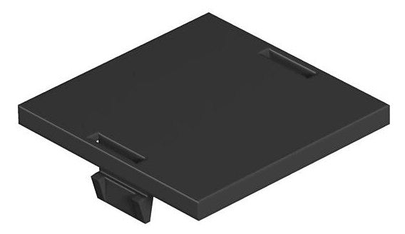 BETTERMANN Blindplatte PA 45mm sw LP 45 Blindplatte