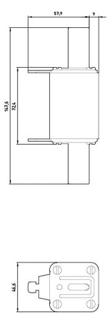 SIEMENS NH-Sicherungseinsatz 160A NH2 gG 3NA7236 500VAC Kombik