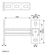 Walraven Wandkonsole RapidStrut 41H BUP L: 750 mm - MLAR/LAR/RbALei | 66084175