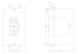 SIEMENS Leergehäuse Schaltgeräte Kst 3RV1933-1DA00 IP55 82x250x181mm Aufb