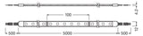LEDVANCE LED-Lichtband 13,4W/m rgb IP65 LS VAL -500/RGB/5/IP65 60Stk/m DC 24V