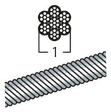 Walraven Drahtseilspule DobyGrip 1 mm elektrolytisch verzinkt - 150 m | 09489115