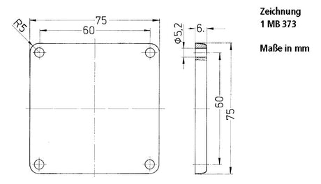 MENNEKES Blind-/Gegenflansch PE 41419 Blindflansch
