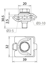 DEHN SE T/Kreuz/Parallelverbinder ST MMVK 3.5 8.10 SKM8X30 STBLANK f/vz  5mm