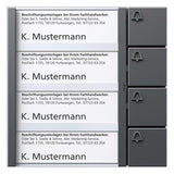 SIEDLE Tastenmodul 1+n 4RT dgr TM 612-4 DG 99x99x27mm