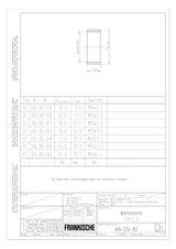 FRÄNKISCHE Stahl-Gewindemuffe Metall hfr SGR-E-V 25 verzinkt Zn-Ni  25mm g/vz