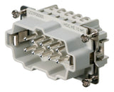 WEIDMÜLLER Kontakteinsatz Stift 10p 24A HDC HE 10 MS Schraub 500V 0,5-4qmm