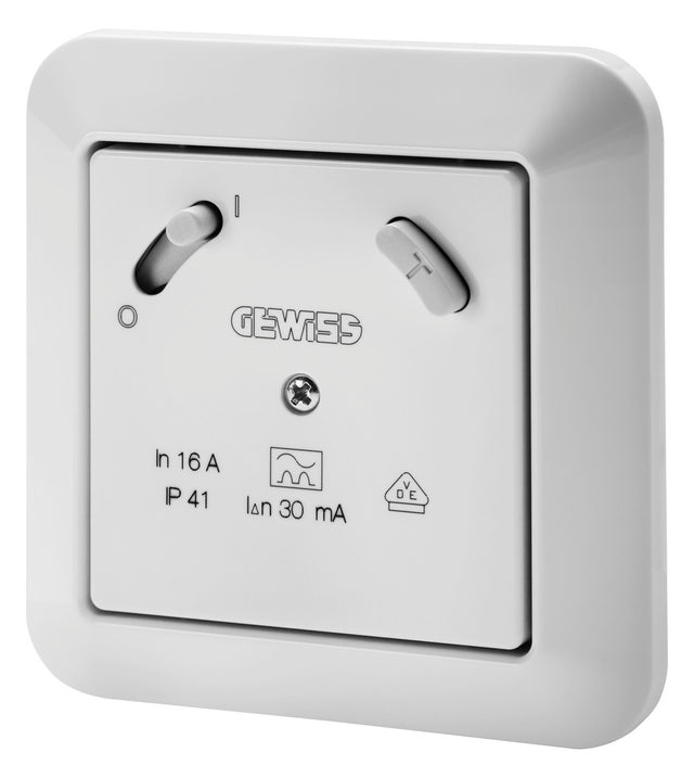 GEWISS FI-Schutzschalter A 1p 230V 16A GW95526 0,03A EB 3kA 0,5kA/stoß