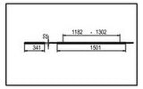 RIDI LED-Pendelleuchte 1LED 4000K 7600lm F-EDGE2 FEDGE2-PDI1500NDWS840-0750 Konv