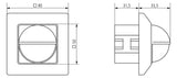 THEBEN Bewegungsmelder 200° UP ws BWM LUXA 103-200 T IP40 400W