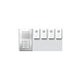SIEDLE Türstation UP edst 4RT Bus m.Abd SET CLAB 850-4 E/W m.Infoschild