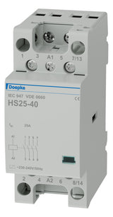 DOEPKE Installationsschütz 25A 230V/AC HS 2-230AC/25-40 440V/AC 4S 3000W/AGL