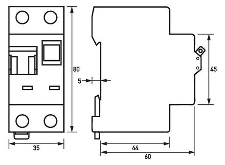DOEPKE FI/LS-Schutzschalter C13 1p+N A DRCBO 3 C13/0,03/1N-A 0,03A 10kA 2TE 1p
