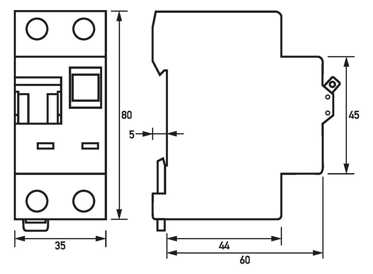 DOEPKE FI/LS-Schutzschalter C10 1p+N A DRCBO 3 C10/0,03/1N-A 0,03A 10kA 2TE 1p