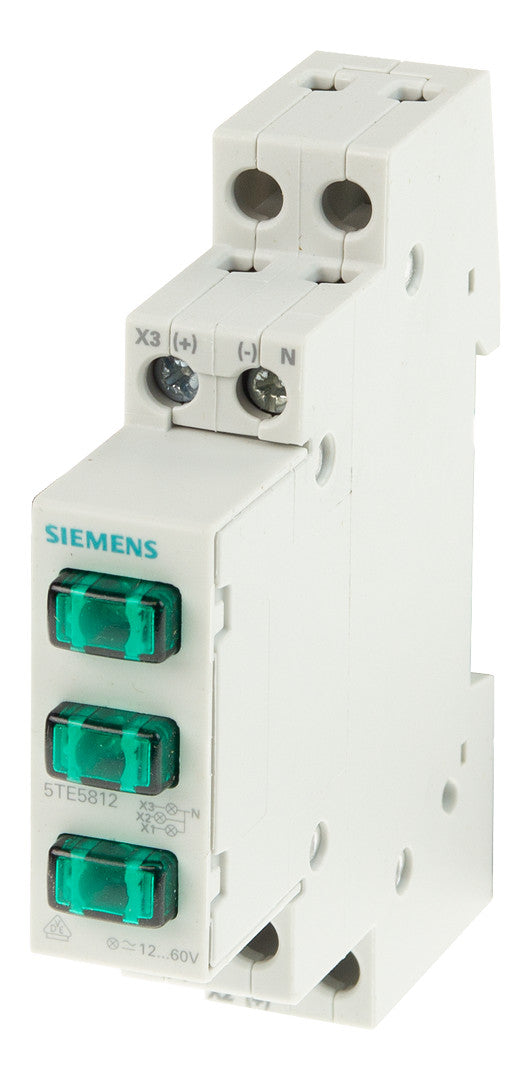 SIEMENS Taster REG 230VAC gn Signlamp 5TE5802 LED 1TE