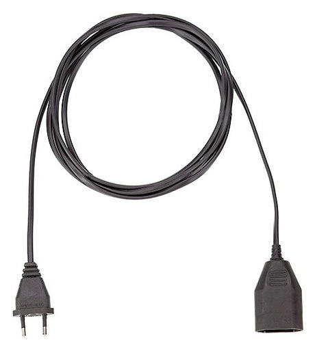 BACHMANN EURO-Verlängerung 5m 2x0,75qmm 233.186 2,5A sw IP20 Euro-Steck 0-70°C
