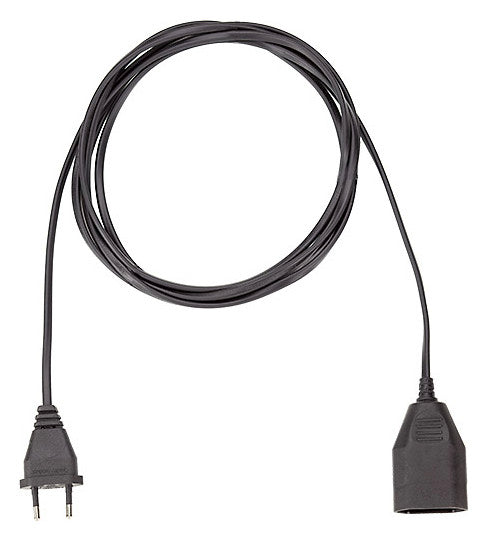 BACHMANN EURO-Verlängerung 5m 2x0,75qmm 233.186 2,5A sw IP20 Euro-Steck 0-70°C