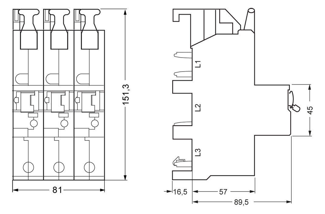 SIEMENS SLS-Schalter E 3p Sammelsch 35A 5SP3835-2 400V 690V/Ui 25kA 6kV Gr:4,5