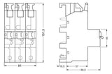 SIEMENS SLS-Schalter E 3p Sammelsch 35A 5SP3835-2 400V 690V/Ui 25kA 6kV Gr:4,5