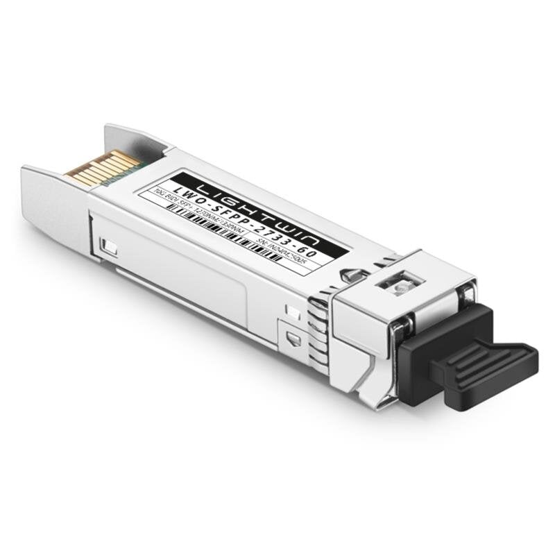 10 Gbit SFP+ BiDi, 1270nmTX/1330nmRX, 60km, DDM, LC-Simplex, Singlemode