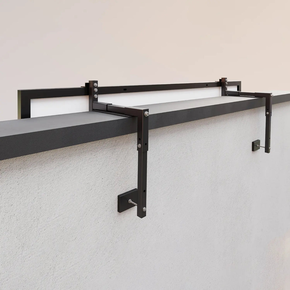 Solar-Halterung für Betonbrüstungen 10-15 cm