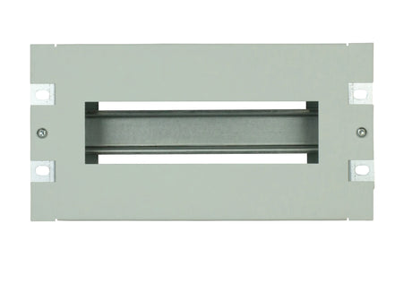 10" Baugruppenträger mit Hutschiene, 3HE, RAL7035