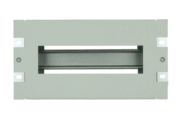 10" Baugruppenträger mit Hutschiene, 3HE, RAL7035