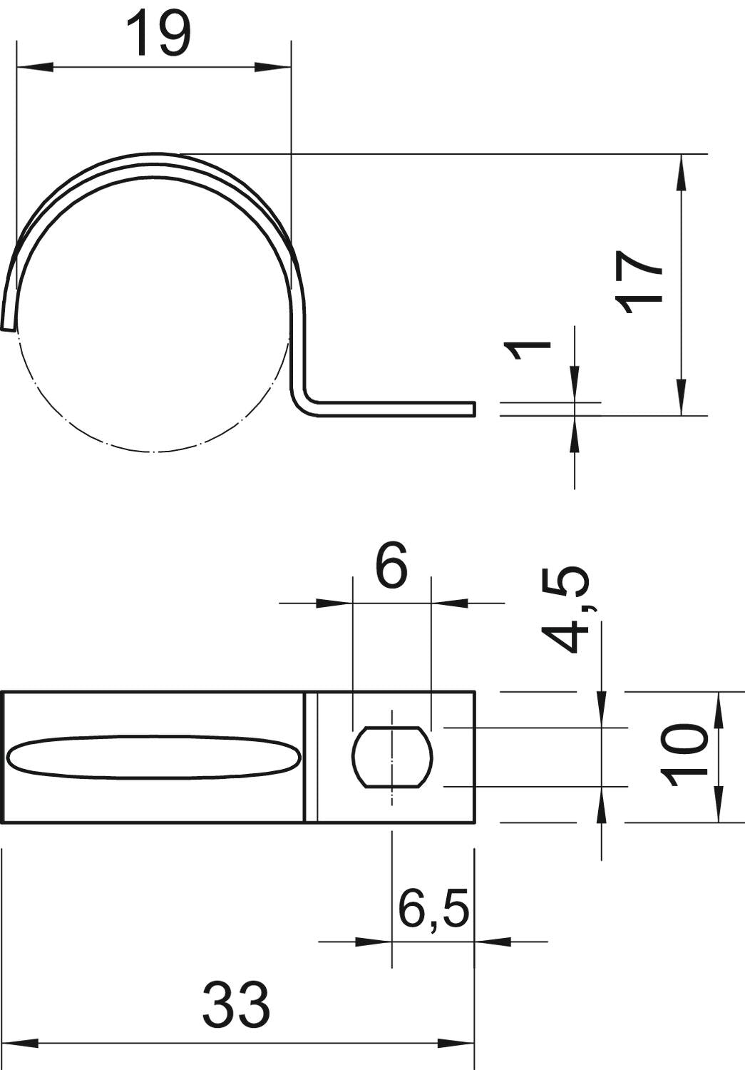 BETTERMANN Befestigungsschelle 1f 19mm 604 19 G einlappig ST hfr