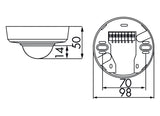 Präsenzmelder AP 360°                             110-240V rws glz IP20