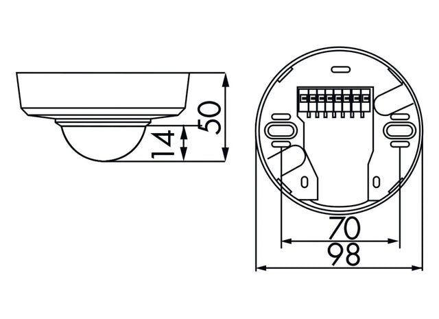 Präsenzmelder AP 360°                             110-240V rws glz IP20