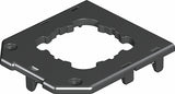 BETTERMANN Abdeckplatte PA 82,5mm sw GB2 P1 11fÖffn