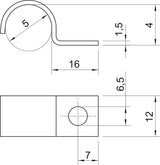 BETTERMANN Befestigungsschelle 1f 5mm 1015 5 G einlappig ST hfr