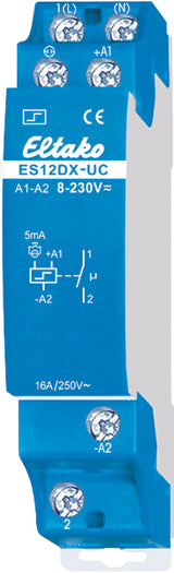 Stromstoßschalter 12-230V                         1TE 16A 250V REG T58mm