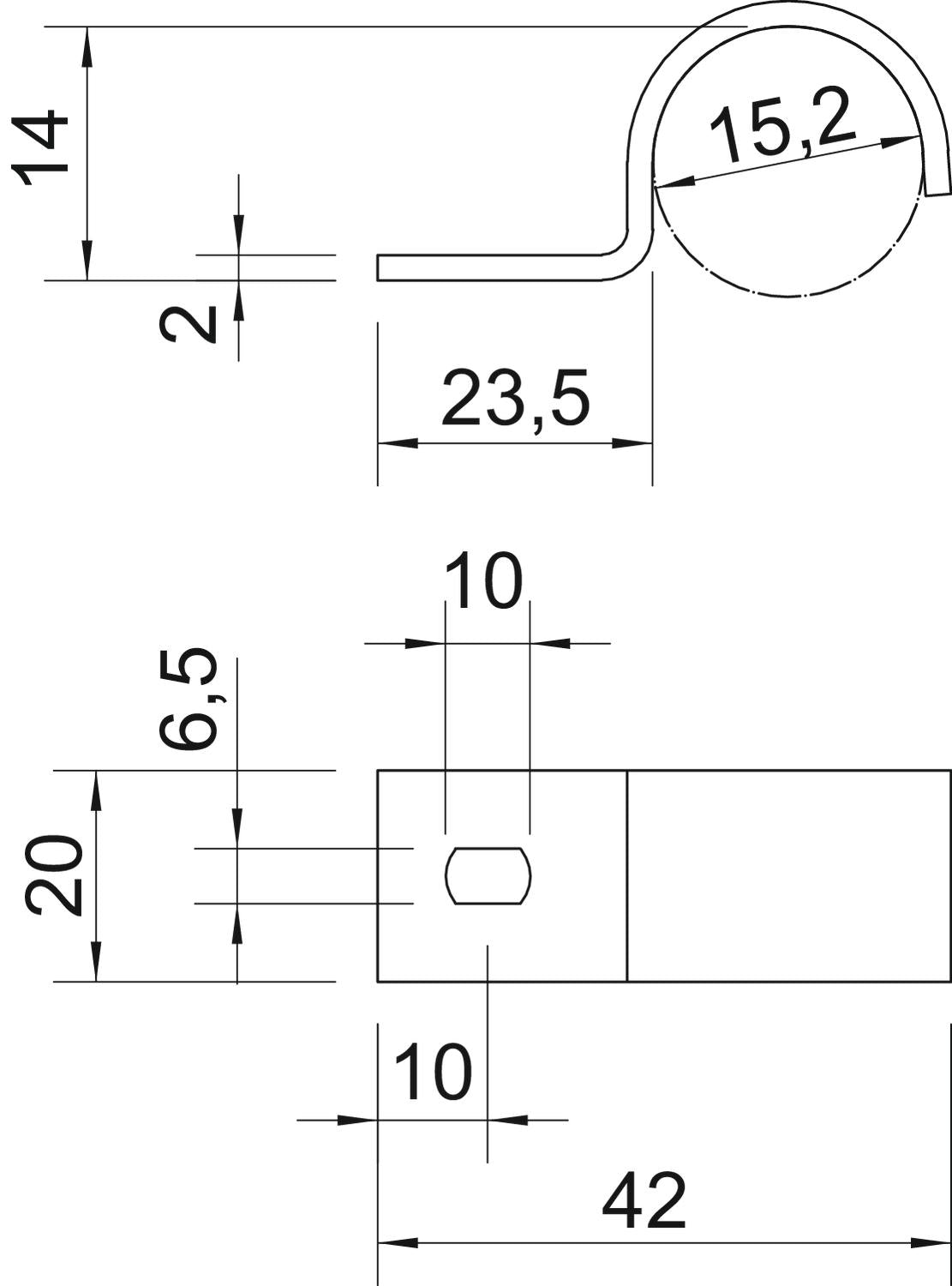 BETTERMANN Befestigungsschelle 1f ST hfr 822 16 FT 15,2mm einlappig