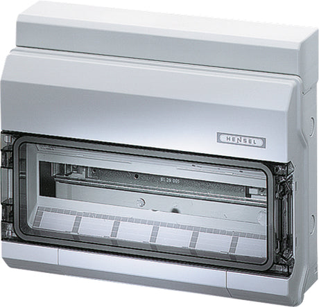 HENSEL Automatengehäuse AP 1x18TE Kst KV 1518 IP54 403x333x129mm ET93mm