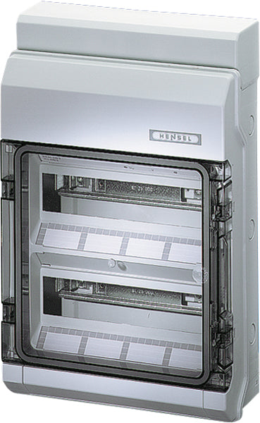 HENSEL Automatengehäuse AP 2x12TE Kst KV 2524 IP54 295x458x129mm ET93mm