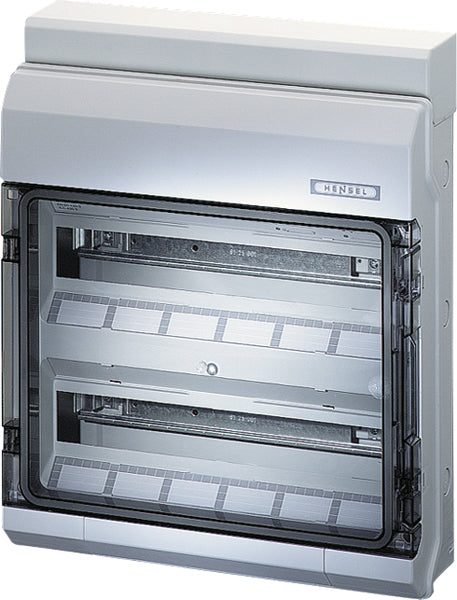 HENSEL Automatengehäuse AP 2x18TE Kst KV 2536 IP54 403x483x129mm ET93mm