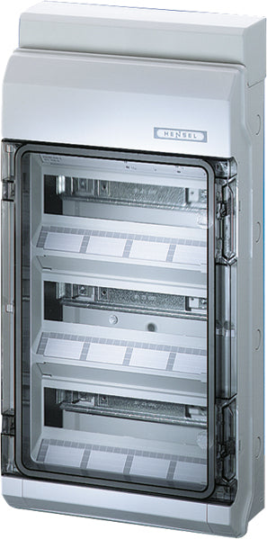 HENSEL Automatengehäuse AP 3x12TE Kst KV 3536 IP54 295x583x129mm ET93mm