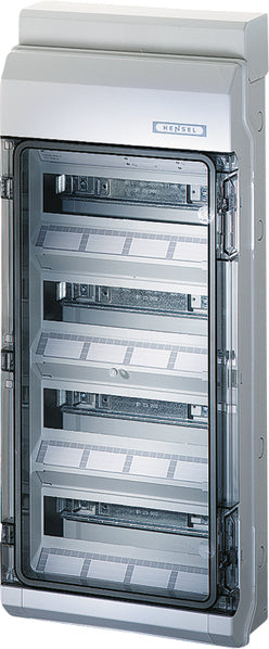 HENSEL Automatengehäuse AP 4x12TE Kst KV 4548 IP54 295x708x129mm ET93mm