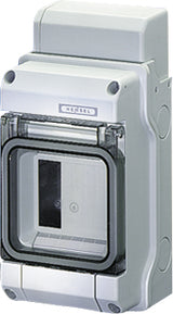 HENSEL Automatengehäuse AP 1x3TE Kst KV 1503 IP54 102x197x92mm ET72mm