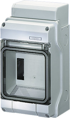 HENSEL Automatengehäuse AP 1x4,5TE Kst KV 1504 IP54 126x228x111mm ET93mm